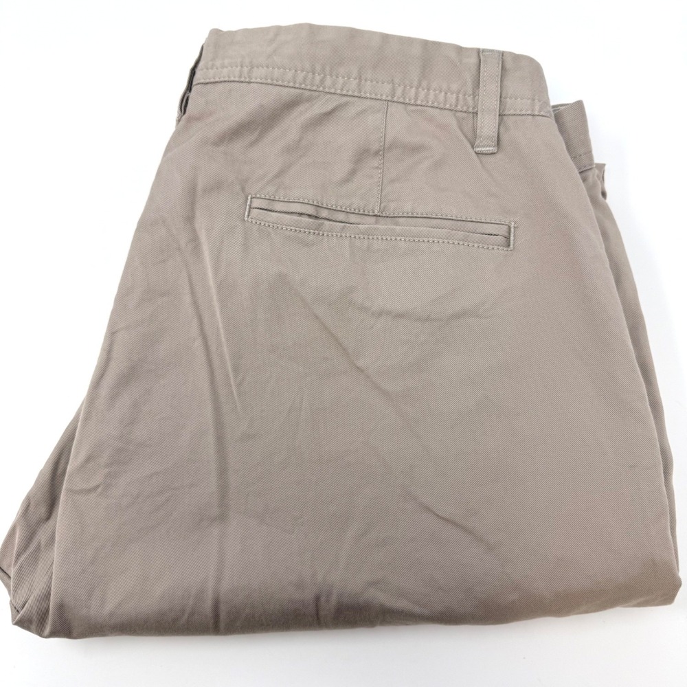 Proper Cloth Mens 36x28 Taupe Supima Stretch Cotton Casual Chino Pants